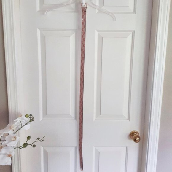 NWT MICHAEL Michael Kors pink monogram belt L - Picture 5 of 6